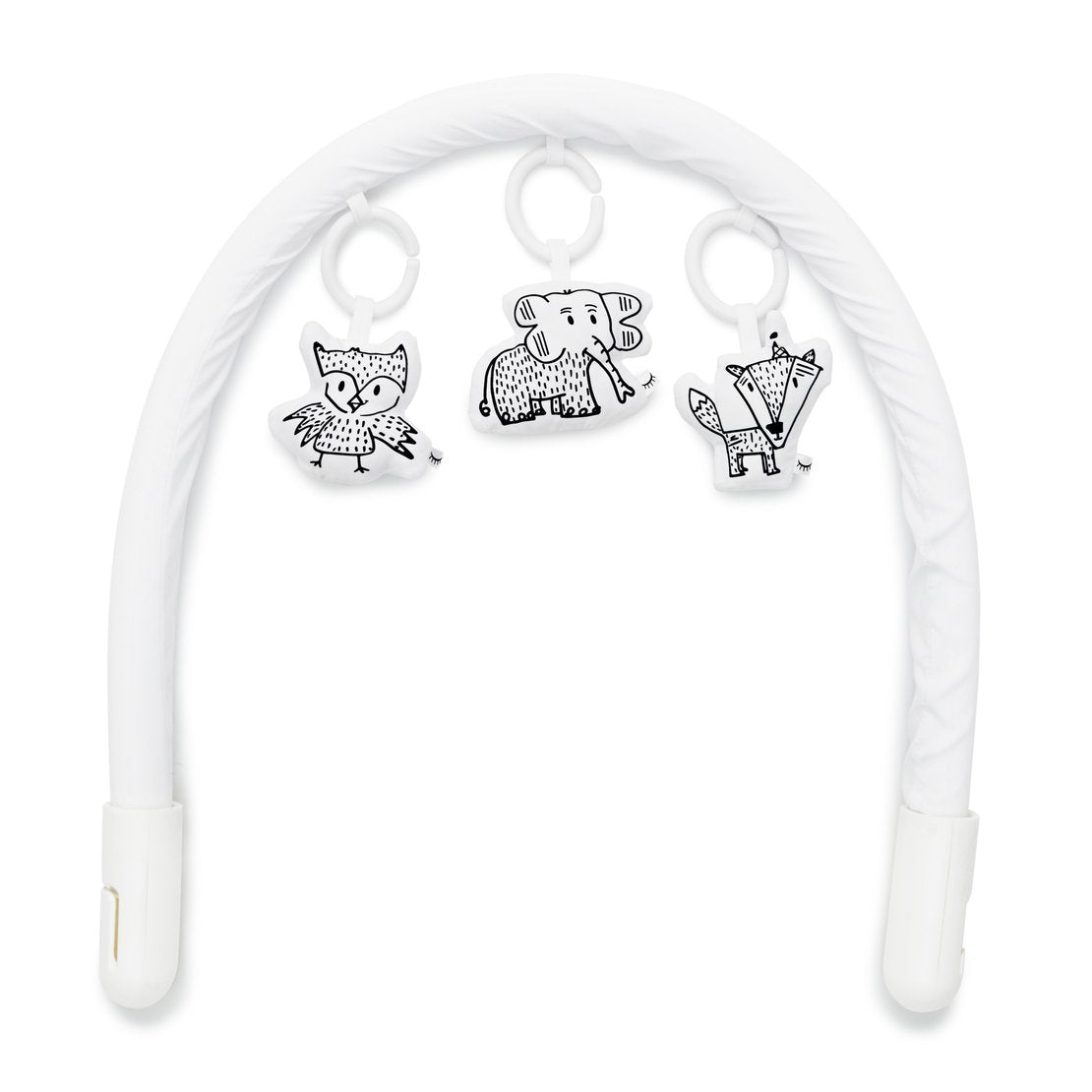 Buy DockATot Deluxe+ Dock Toy Arch and Cheeky Chums Toy Set, Pristine White
