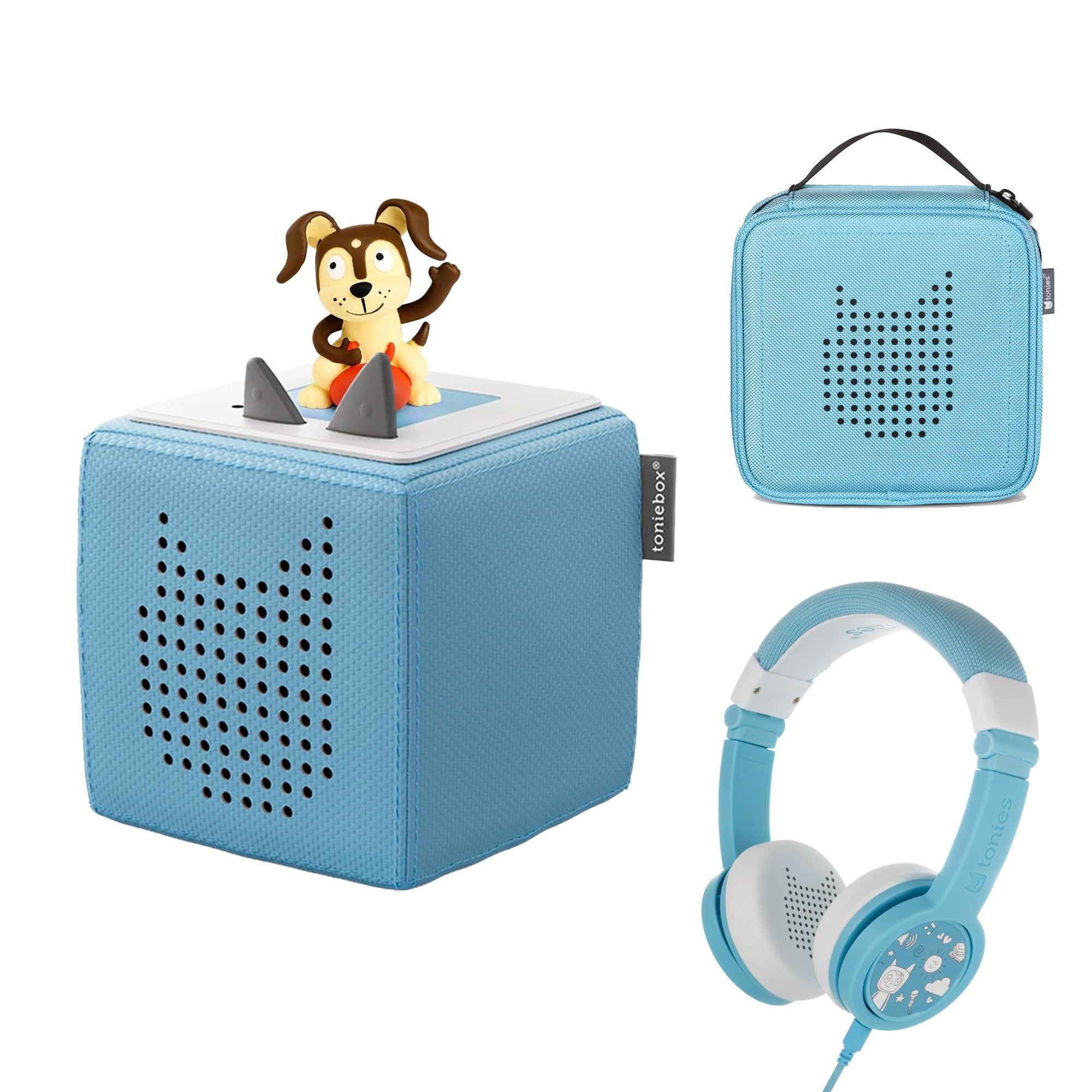 Buy Tonies Toniebox Playtime Puppy Starter, Headphones, Case –ANB Baby