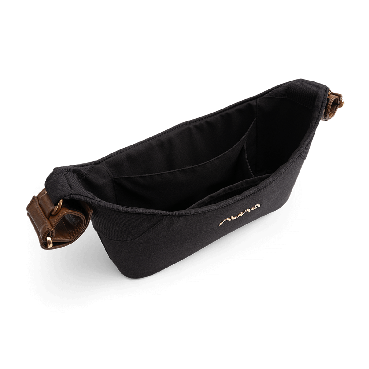 Nuna Stroller Organizer Bag, Top View, Caviar