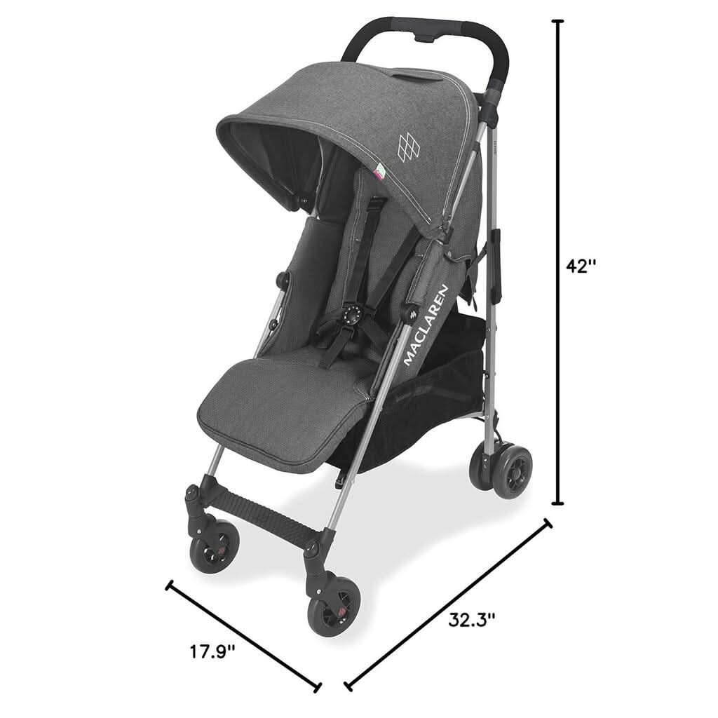 Maclaren Quest Arc Stroller, Charcoal Denim