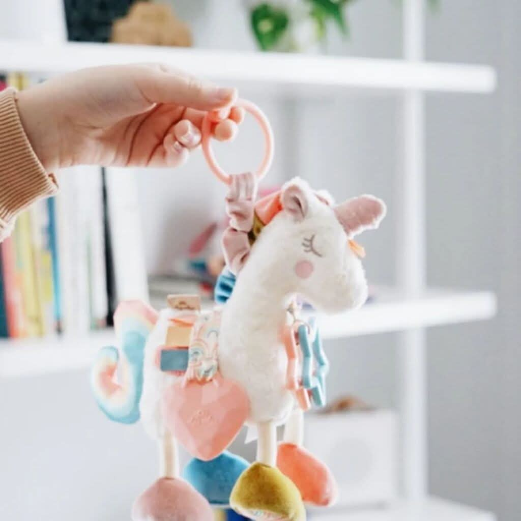 Itzy Ritzy Link & Love Activity Plush with Teether Unicorn_2-ANB Baby