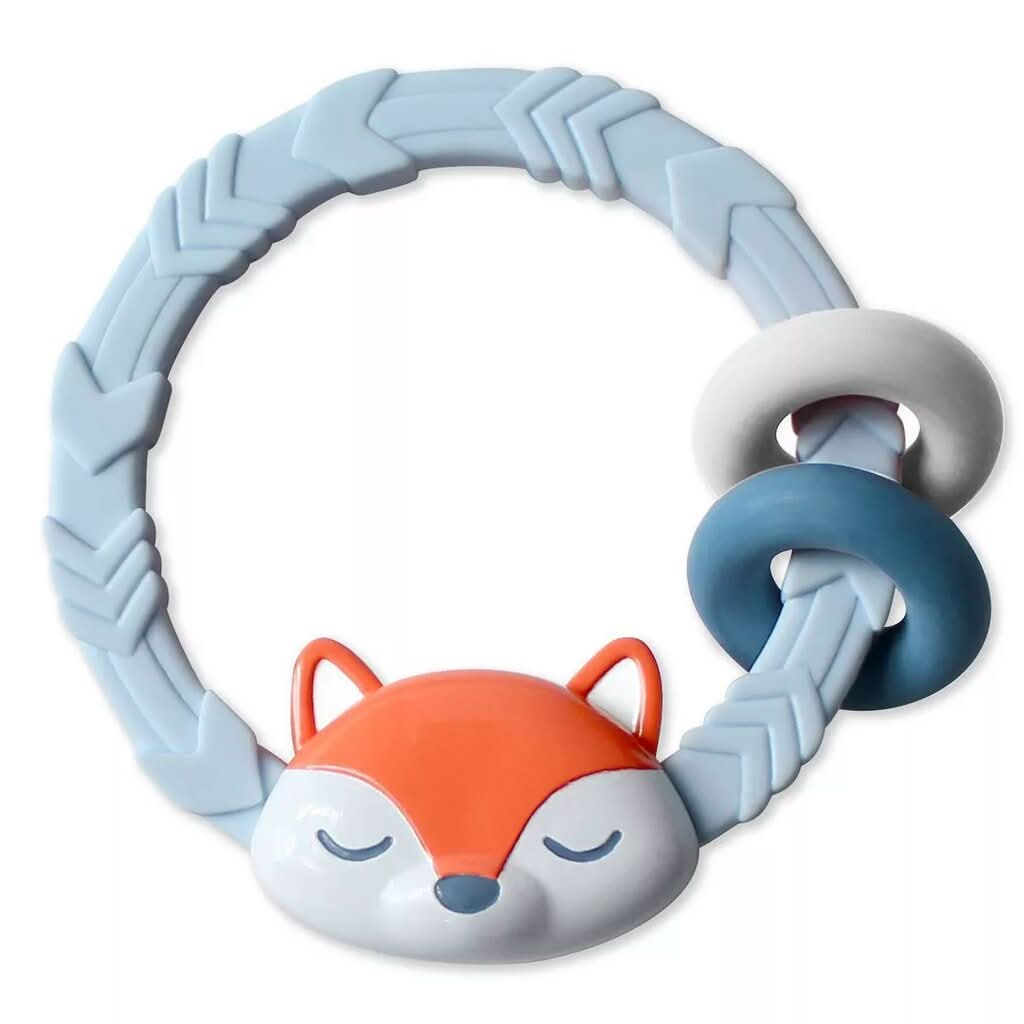 Itzy Ritzy Silicone Teether with Rattle Fox_1 -ANB Baby