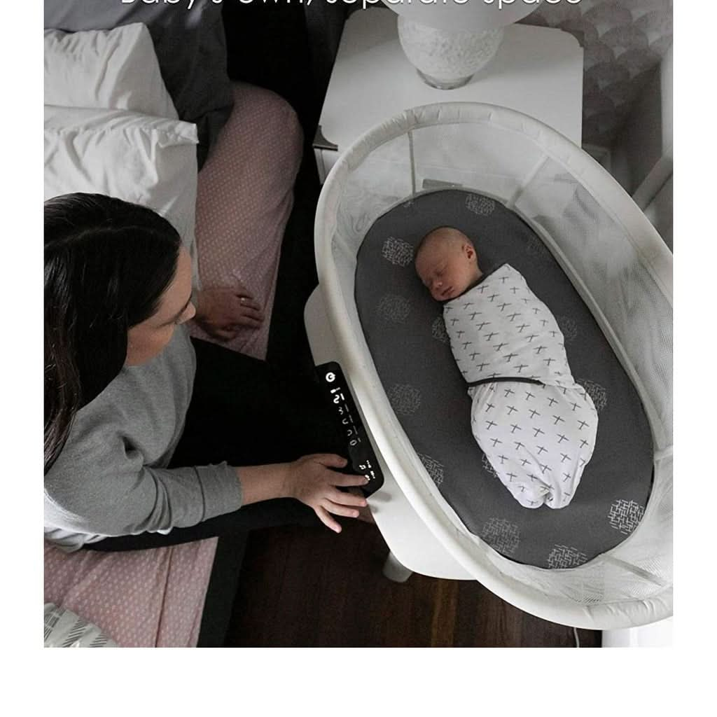 4moms mamaRoo Sleep Bassinet, Birch, ANB BABY