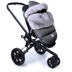 7 AM Enfant PlushPOD Tundra Stroller and Car Seat Footmuff, Heather Grey, ANB BABY