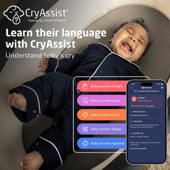 Maxi-Cosi Starling Smart Bassinet-Cry Assist app view - ANB BABY