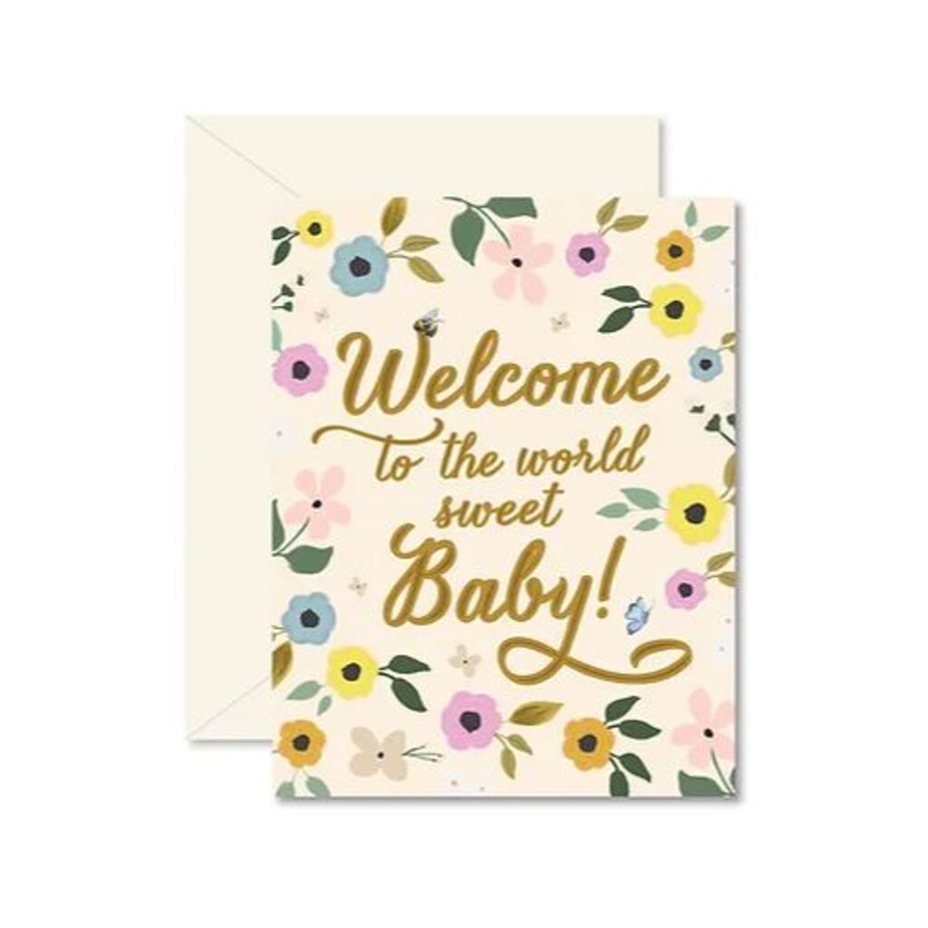 Ginger P. Designs Welcome Sweet Baby Greeting Card, Main - ANB Baby