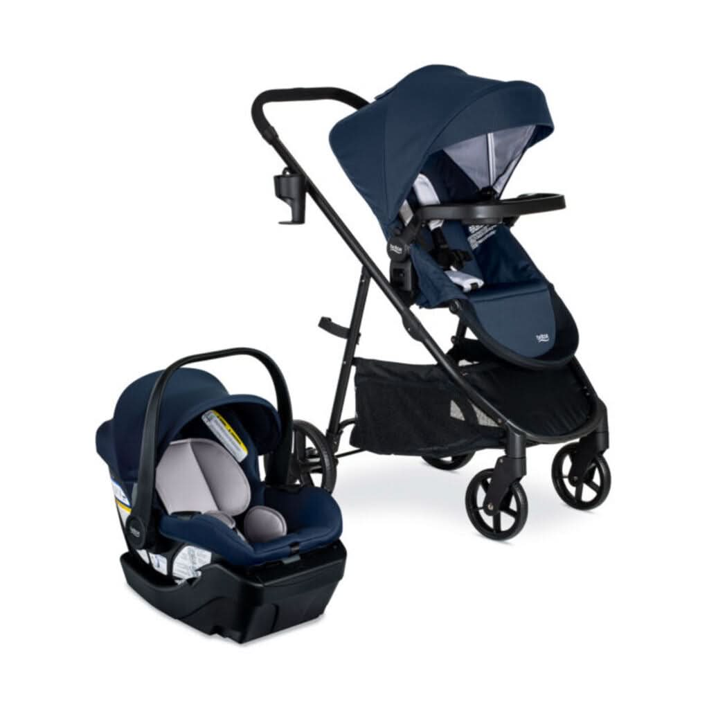 Britax Willow Brook Travel System Glacier-Navy, Main - ANB Baby