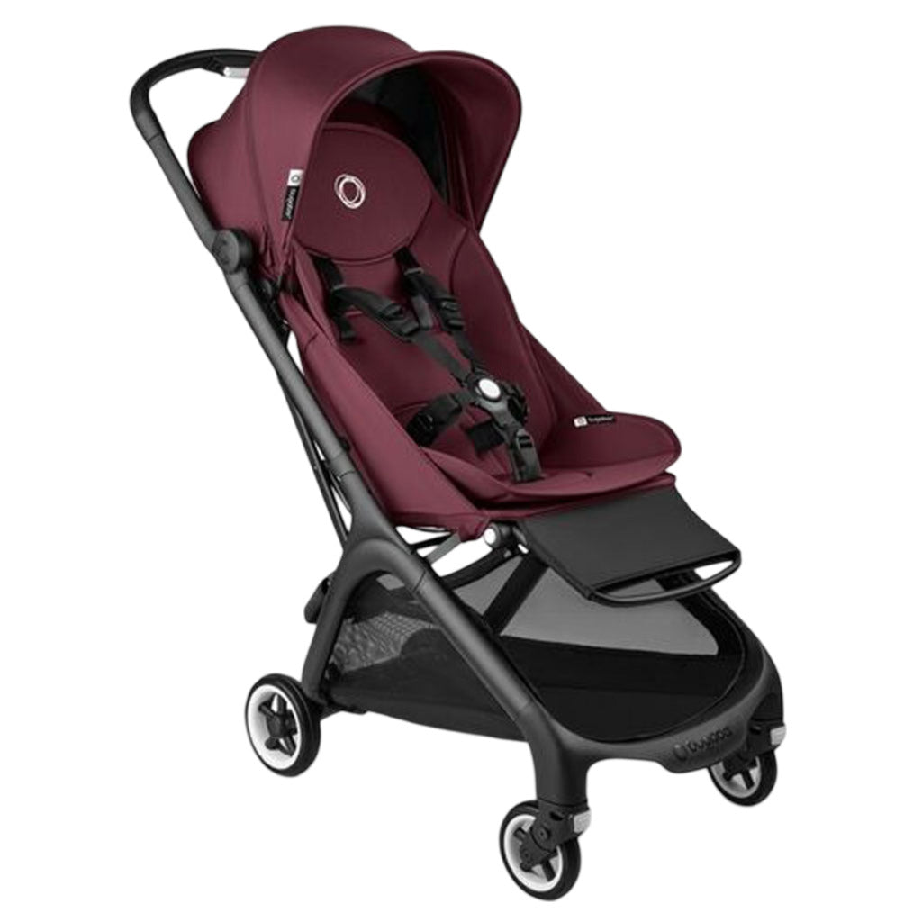 Bugaboo-Butterfly-Complete-Stroller,-Black ,Dark-Cherry - ANB BABY