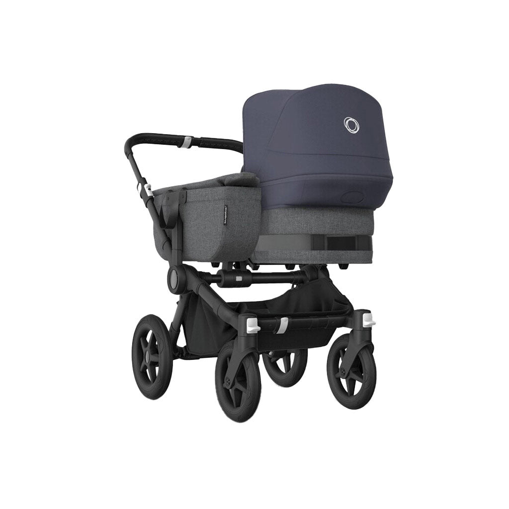 Bugaboo-Donkey-5-Mono-Complete-Stroller,-Black-Grey-Melange-Stormy-Blue,-Main - ANB Baby