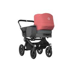 Bugaboo-Donkey-5-Mono-Complete-Stroller,-Black-Grey-Melange-Sunrise-Red,-Main - ANB Baby