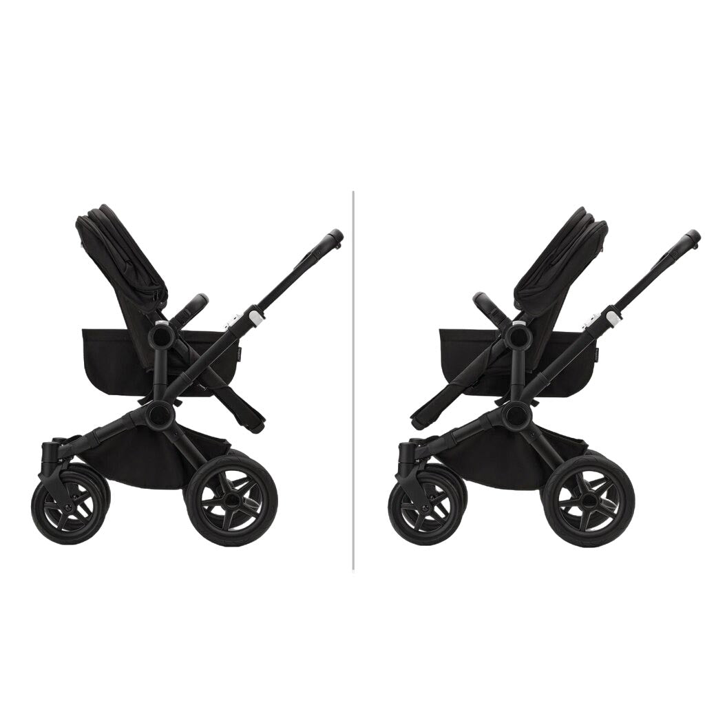 Bugaboo-Donkey-5-Mono-Complete-Stroller,-Graphite-Grey-Melange-Midnight-Black,-Sides - ANB Baby