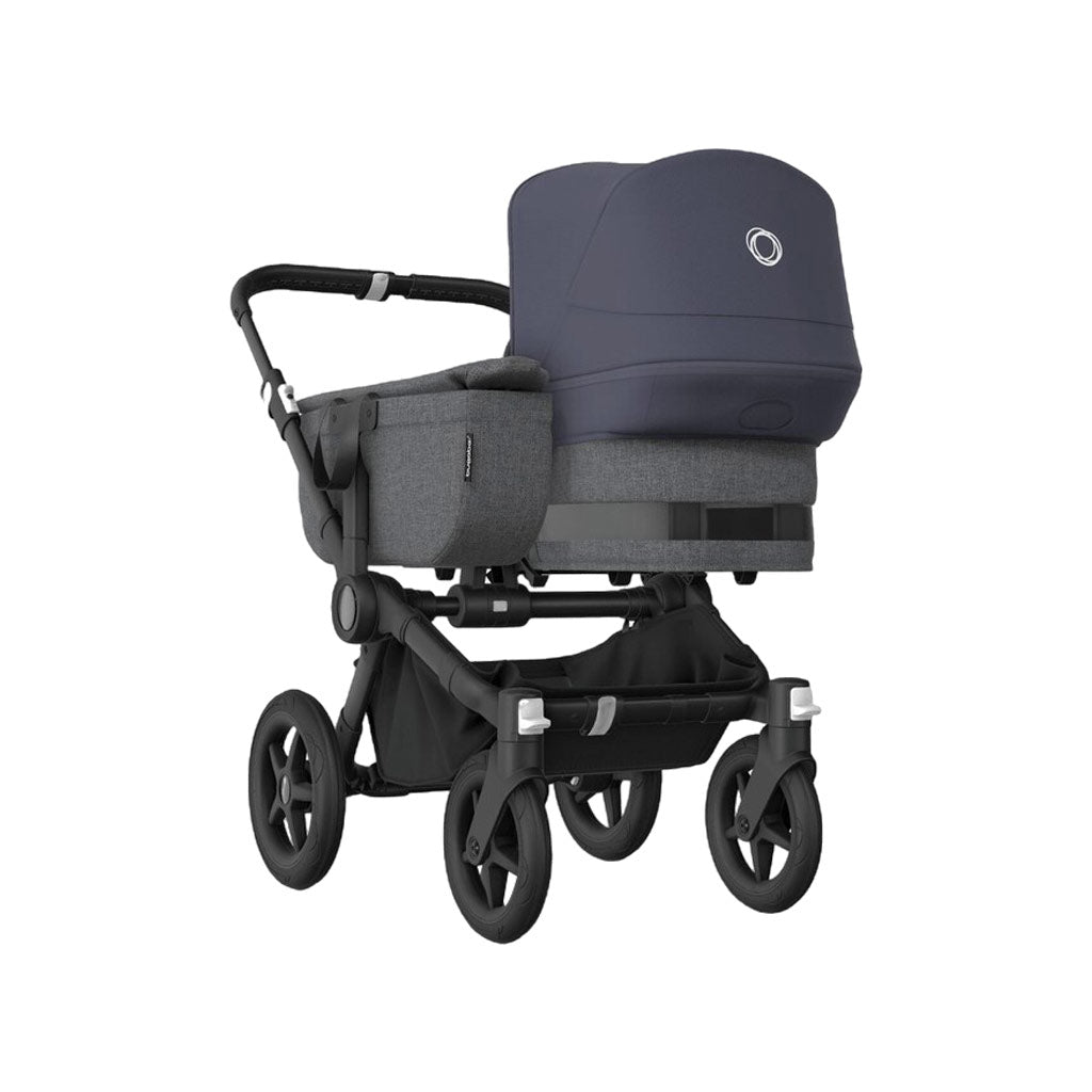 Bugaboo-Donkey-5-Mono-Complete-Stroller,-Graphite-Grey-Melange-Stormy-Blue,-Main - ANB Baby