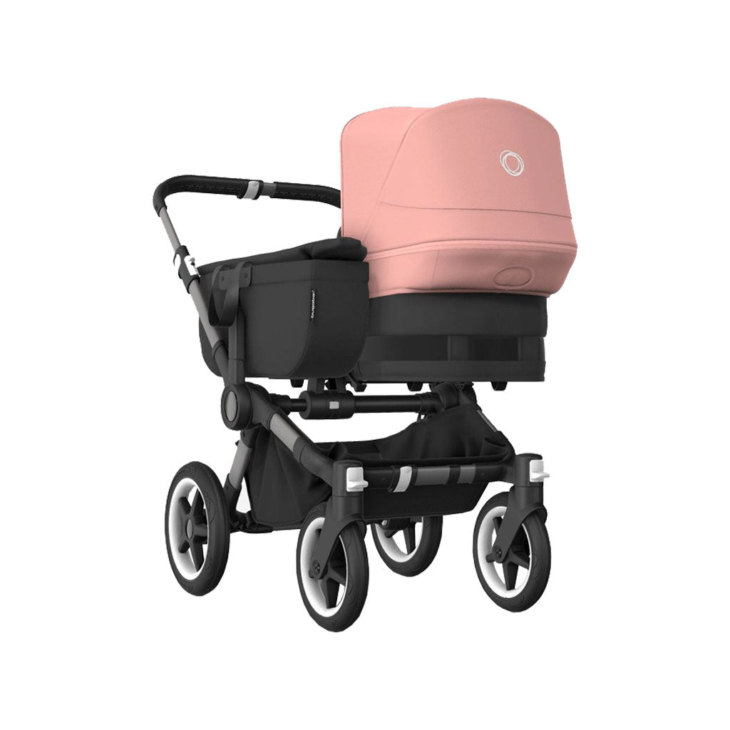 Bugaboo-Donkey-5-Mono-Complete-Stroller,-Graphite-Midnight-Black-Morning-Pink,-Main - ANB Baby