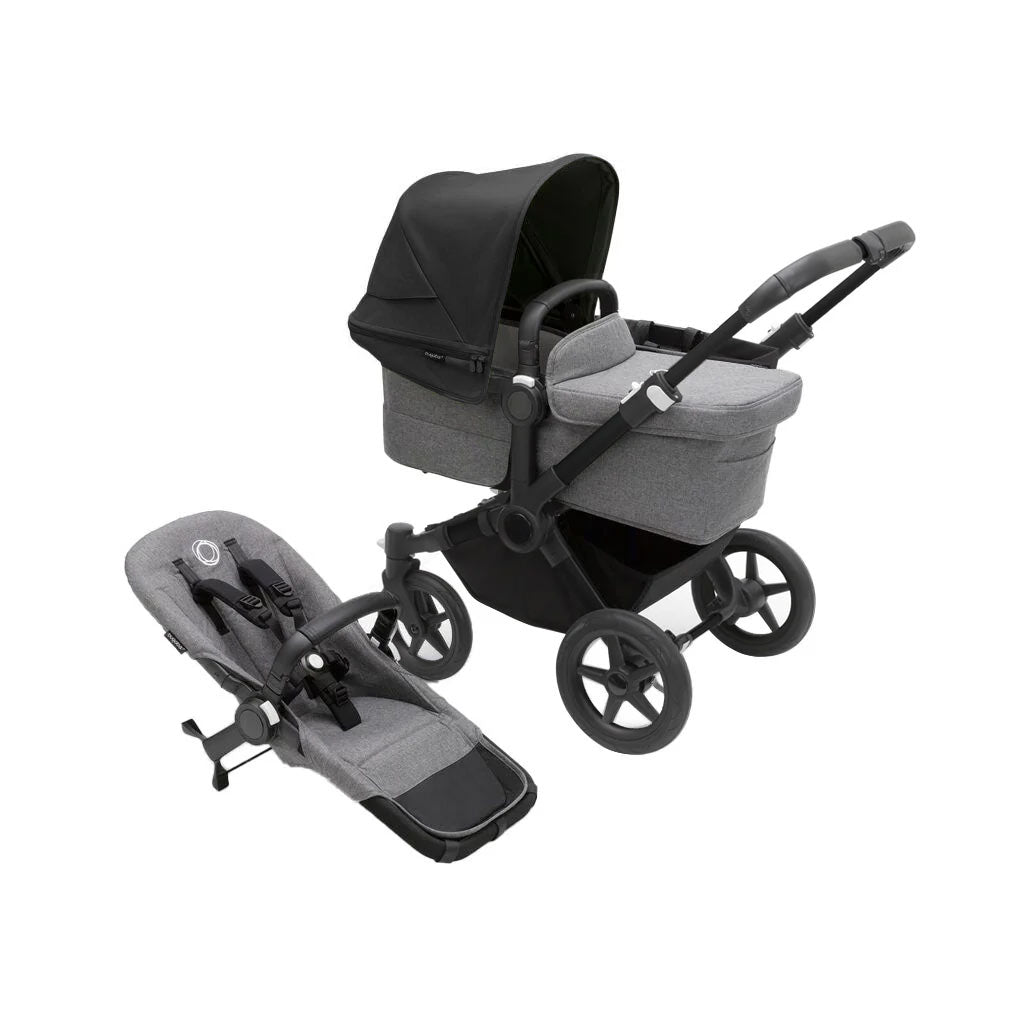 Bugaboo_Donkey_5_Mono_Complete_Stroller__Black-Grey_Melange-Midnight_Black - ANB Baby