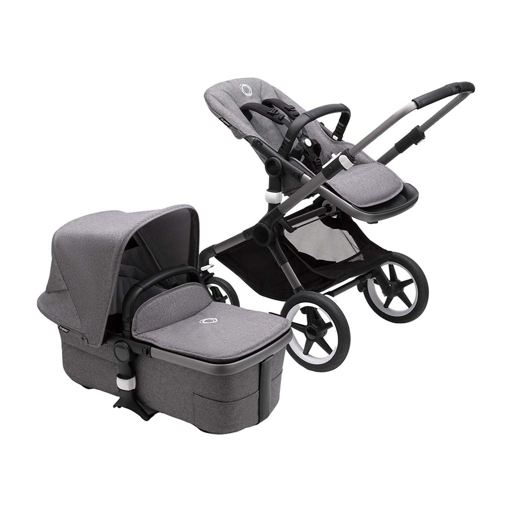 Bugaboo Fox3 Complete Stroller-Graphite-Grey Melange-Grey Melange_9 - ANB Baby