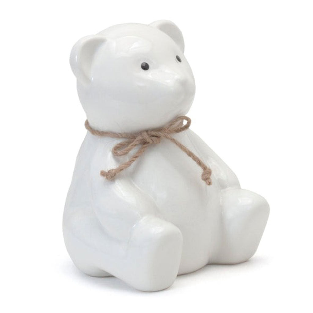 Child-To-Cherish-Teddy-Bear-Bank,-White - ANB BABY