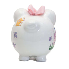 Child To Cherish Princess Castle Piggy Bank, Back - ANB BABY