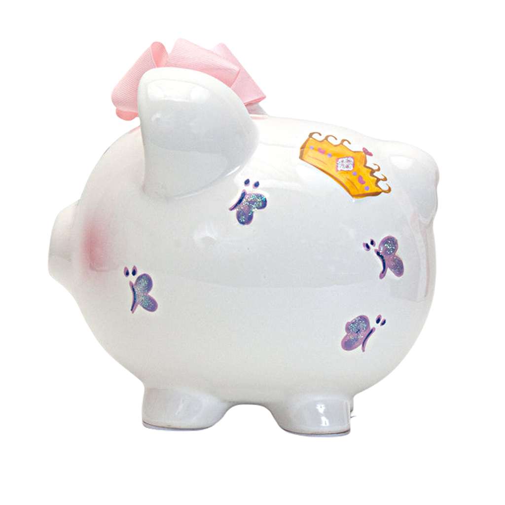 Child To Cherish Princess Castle Piggy Bank, Side - ANB BABY