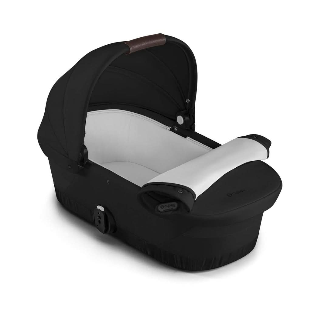 Cybex Gazelle S 2 Cot, Moon Black, Open Cover - ANB Baby