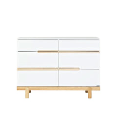 DaDaDa Bliss 6-Drawer Dresser, White Natural, Main - ANB Baby