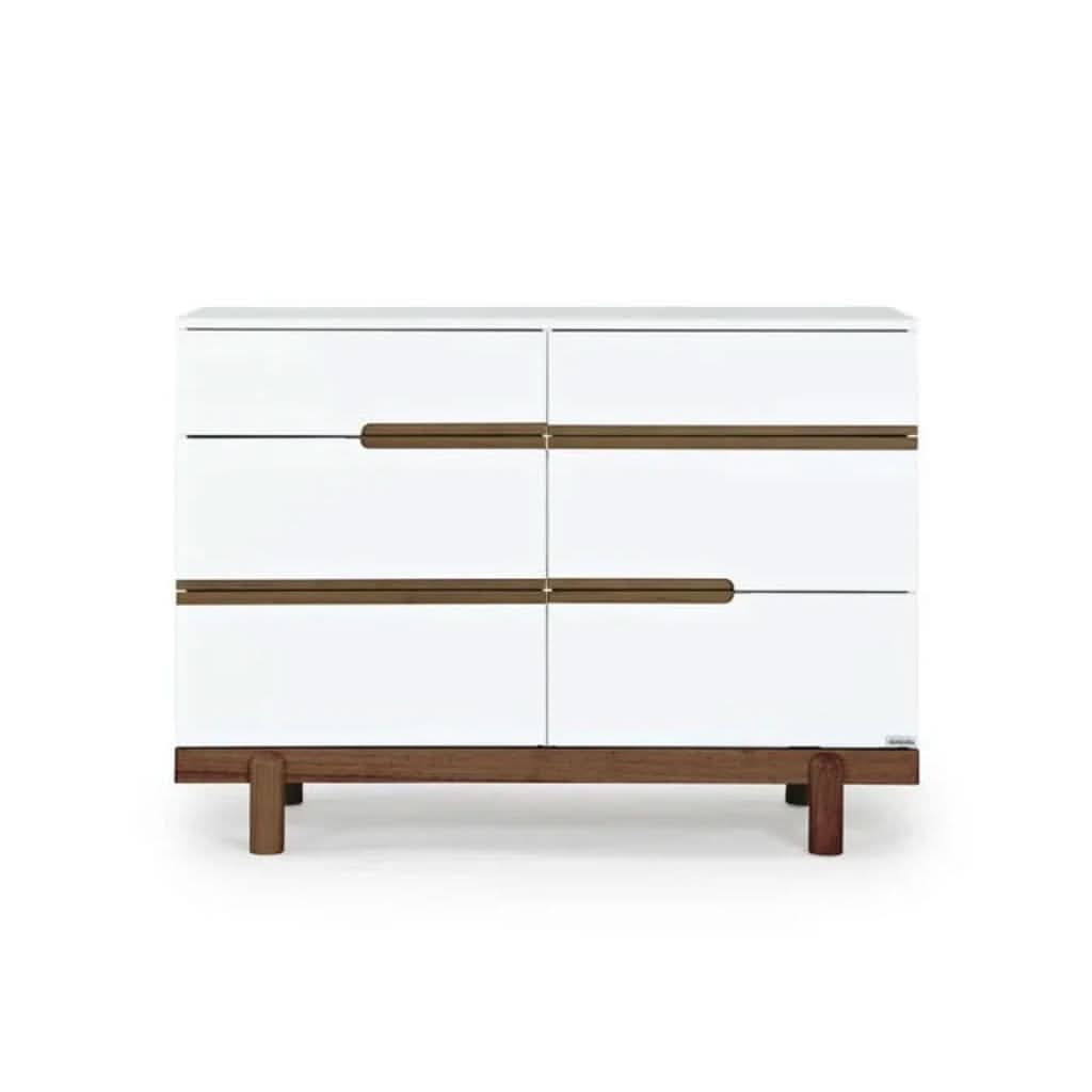 DaDaDa Bliss 6-Drawer Dresser, White Walnut, Main- ANB Baby