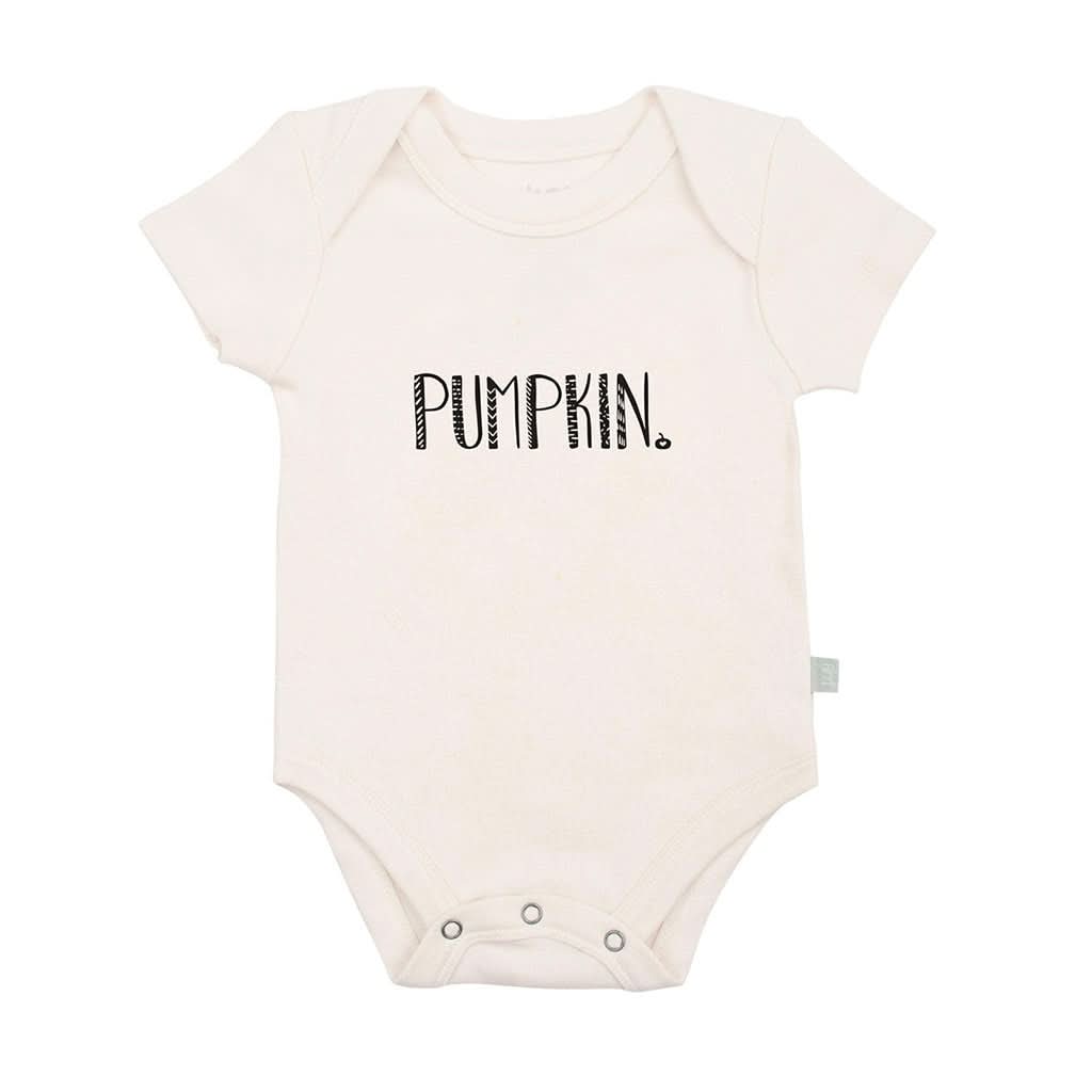Finn and Emma Short Sleeve Graphic Bodysuit-Pumpkin_1 - ANB Baby