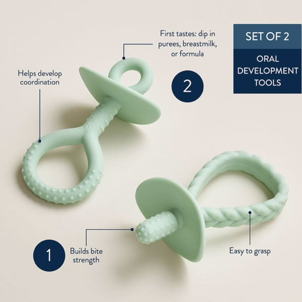 Itzy Ritzy Pre-Feeding Teether Set Green_3- ANB Baby