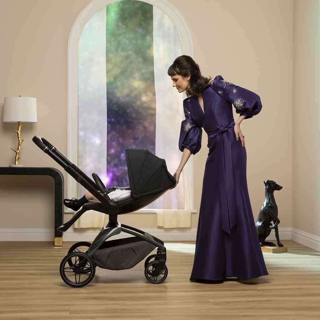 Maxi-Cosi Tana 360° Rotating Modular Stroller-Onyx Heritage-3 position recline view - ANB BABY