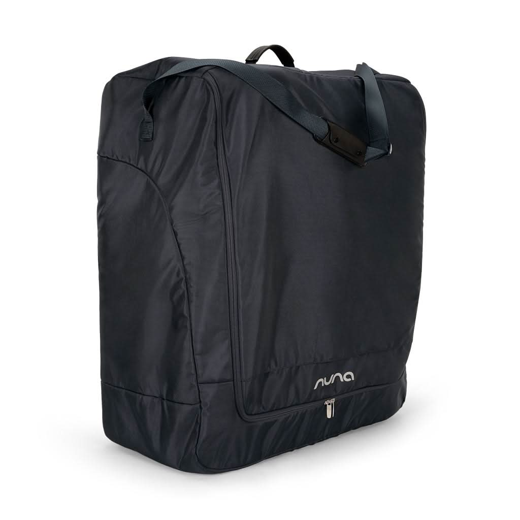 Nuna TRVL dubl Transport Bag, Indigo, Angle - ANB BABY