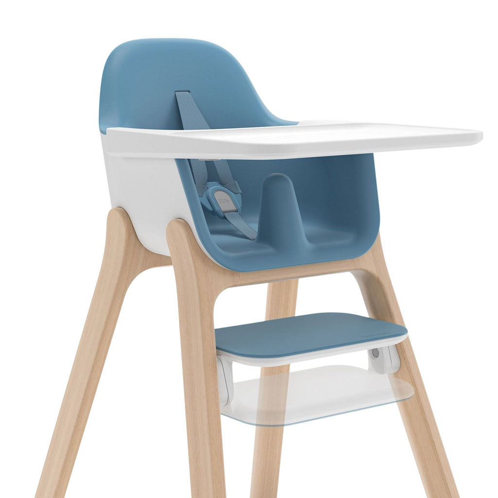 UPPAbaby-Ciro-High-Chair,-Caleb,Steel-Blue,-Rotating-Footrest-view - ANB BABY