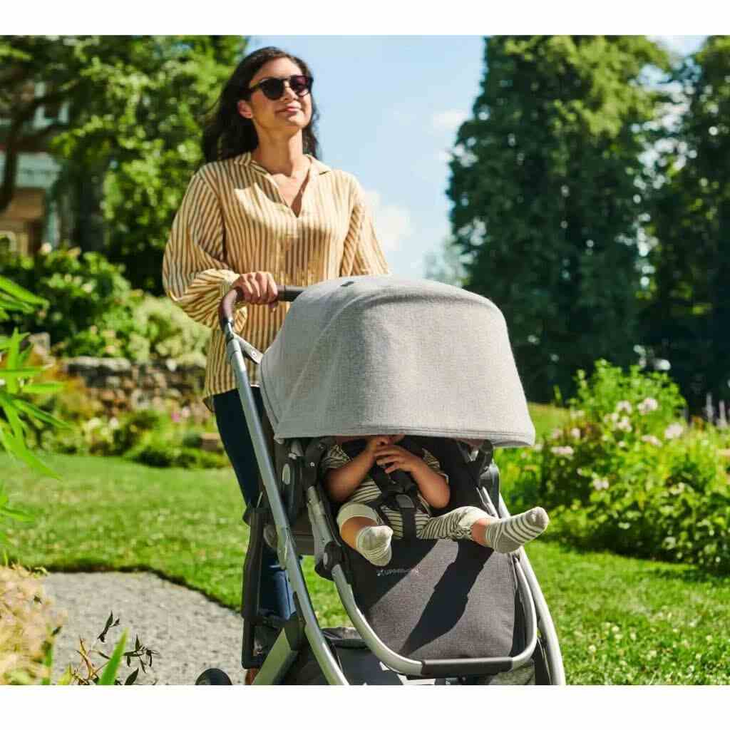 UPPAbaby_CRUZ_V2_Stroller-White_and_Grey_Chenille_2 - ANB Baby