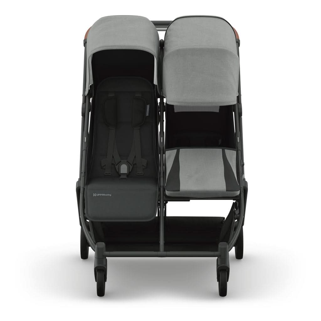 UPPAbaby Minu Duo Stroller, Greyson-Front Right - ANB BABY