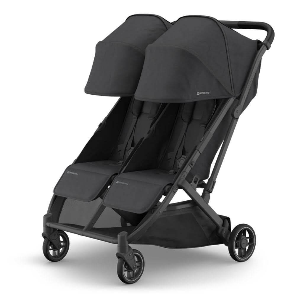 UPPAbaby Minu Duo Stroller, Jake Charcoal Carbon Frame, Side - ANB BABY