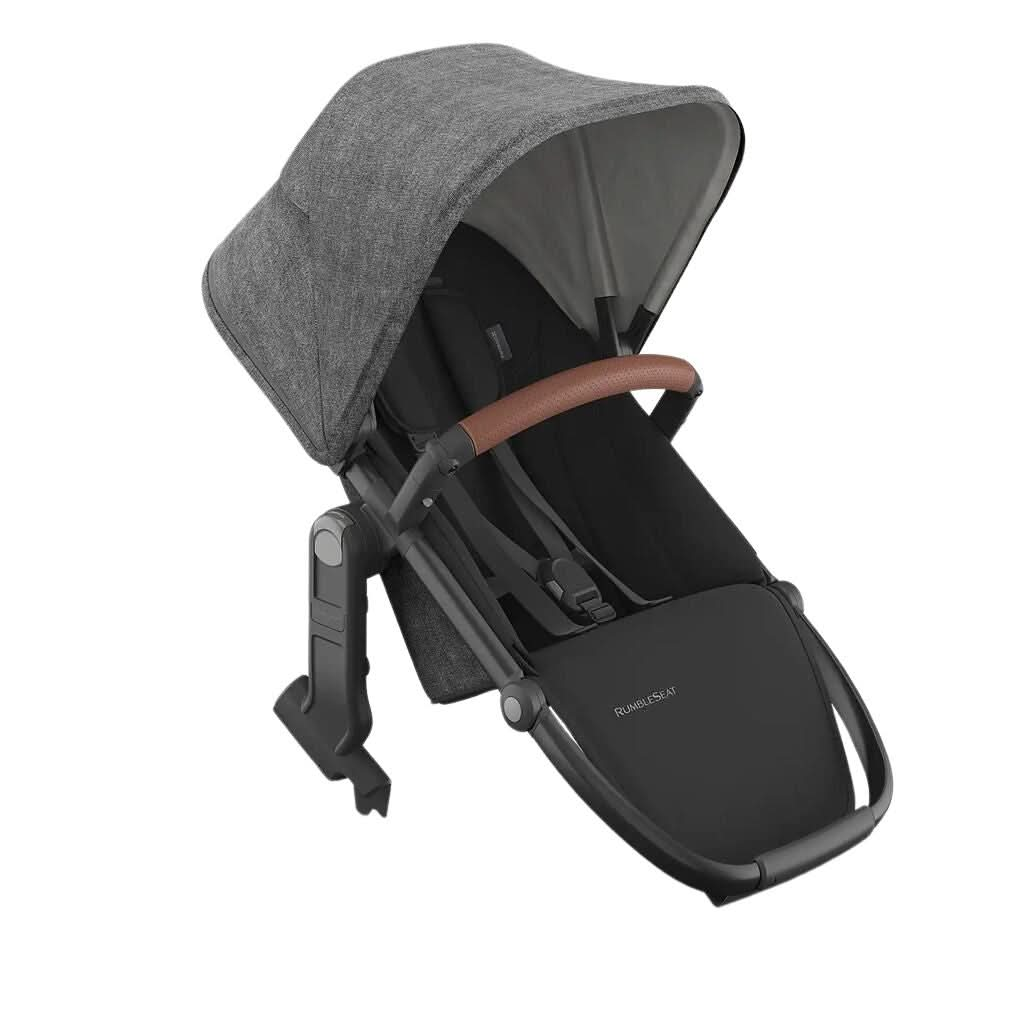 UPPAbaby RumbleSeat V3,Greyson-Charcoal Mlange-Carbon Frame-Saddle Leather - ANB Baby