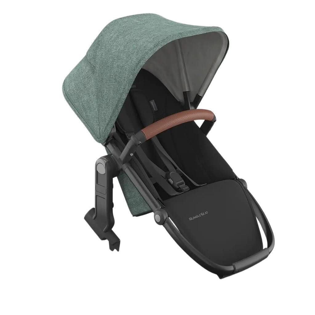 UPPAbaby RumbleSeat V3,Gwen-Green Mlange-Carbon Frame-Saddle Leather - ANB Baby