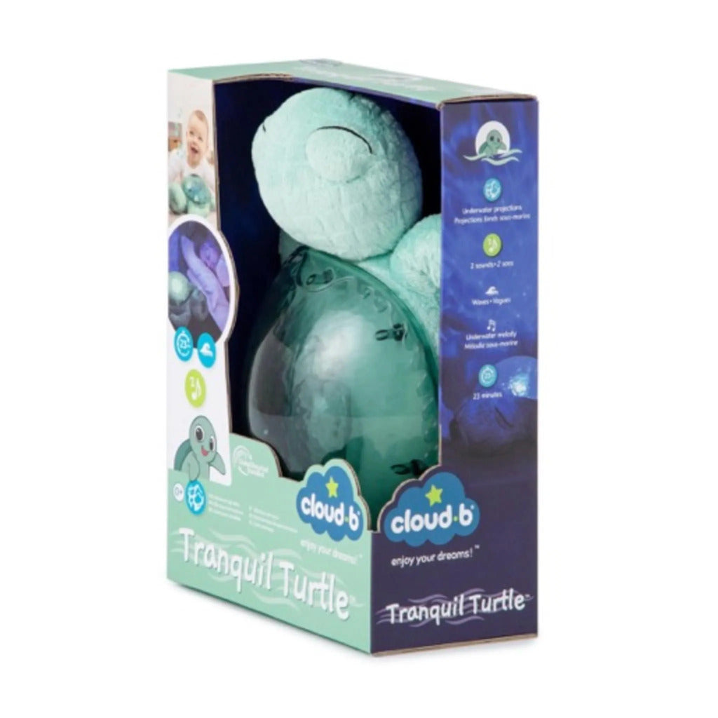 Cloud B Tranquil Turtle Rechargeable Nigth Light, Green, Package - ANB Baby