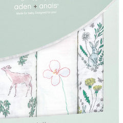 Aden & Anais Infant Boutique Classic Swaddle Blankets, Forest Fantasy, 4 - pack, ANB BABY