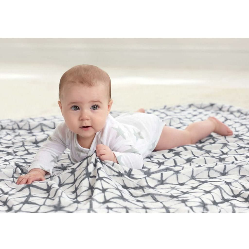 Aden Anais Infant Boutique Silky Soft Swaddle Blankets Pebble Shibori 3 pack