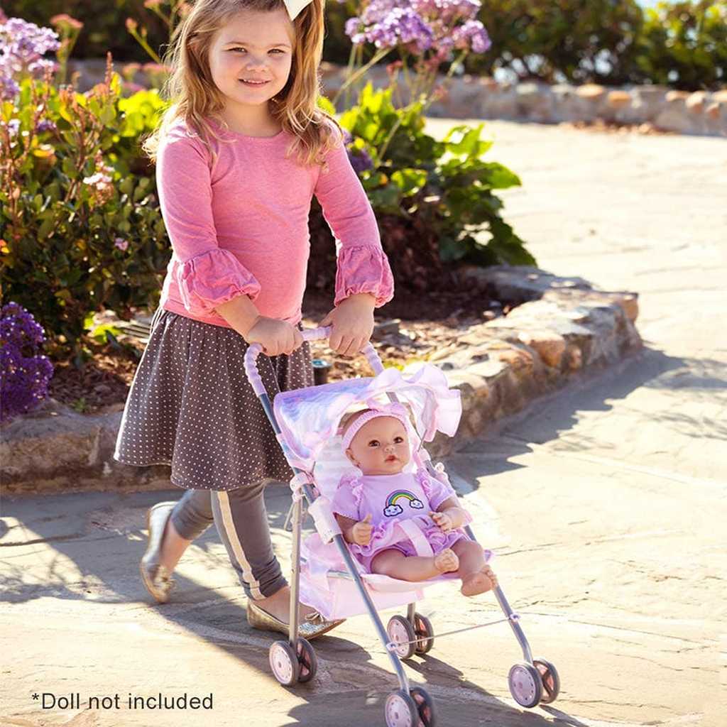 Adora Classic Pastel Pink Medium Shade Umbrella Stroller, ANB BABY