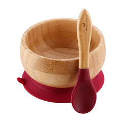 Avanchy Baby Bamboo Stay Put Suction Bowl + Spoon, ANB BABY