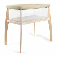 Baby Delight Heirloom Willow Organic Wood Bassinet, Organic Oat, ANB BABY