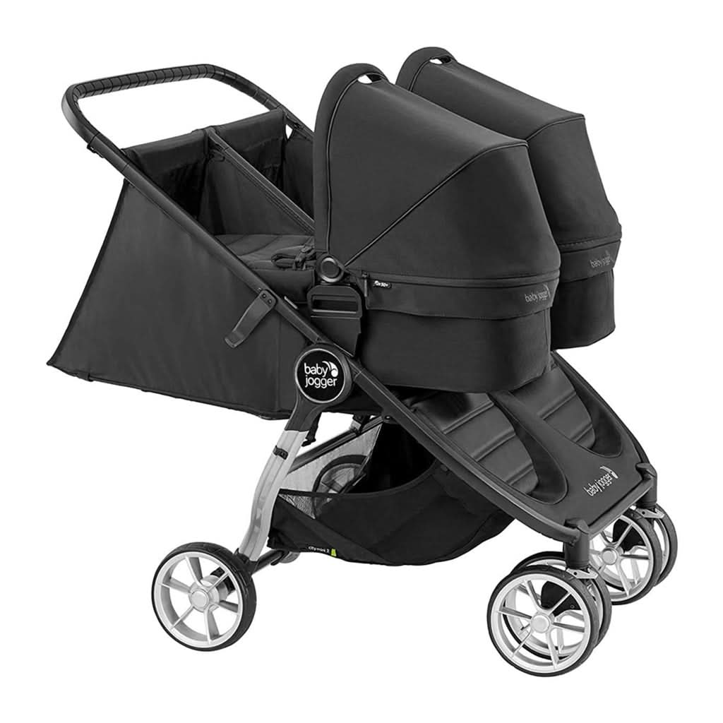 Baby Jogger City Mini 2 Double Baby Stroller, Jet, ANB BABY