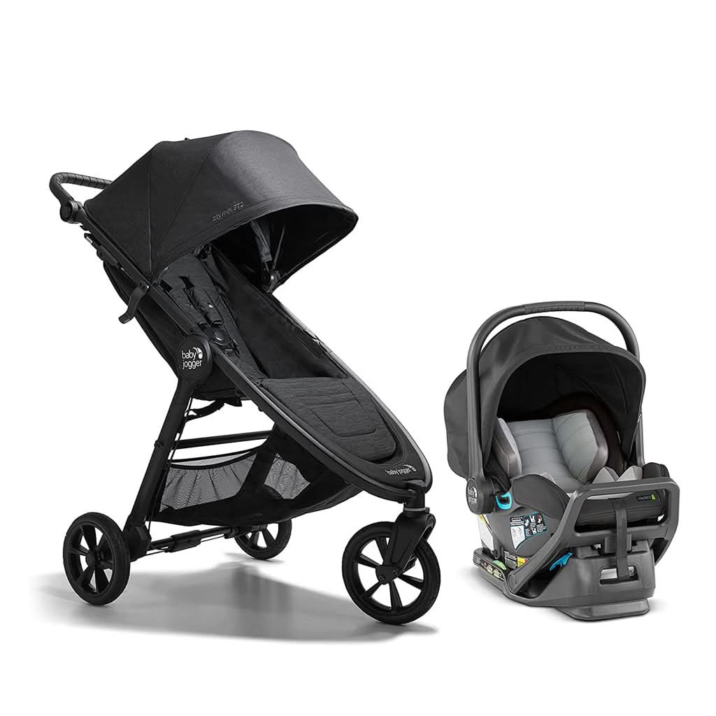 Baby Jogger City Mini GT2 + City GO 2 Travel System, Opulent Black, ANB BABY