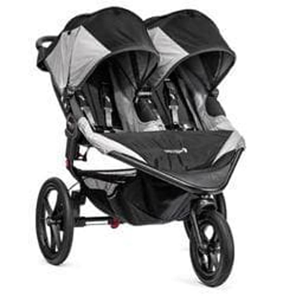 Baby Jogger Summit X3 Double Jogging Stroller, Black/Gray, ANB BABY