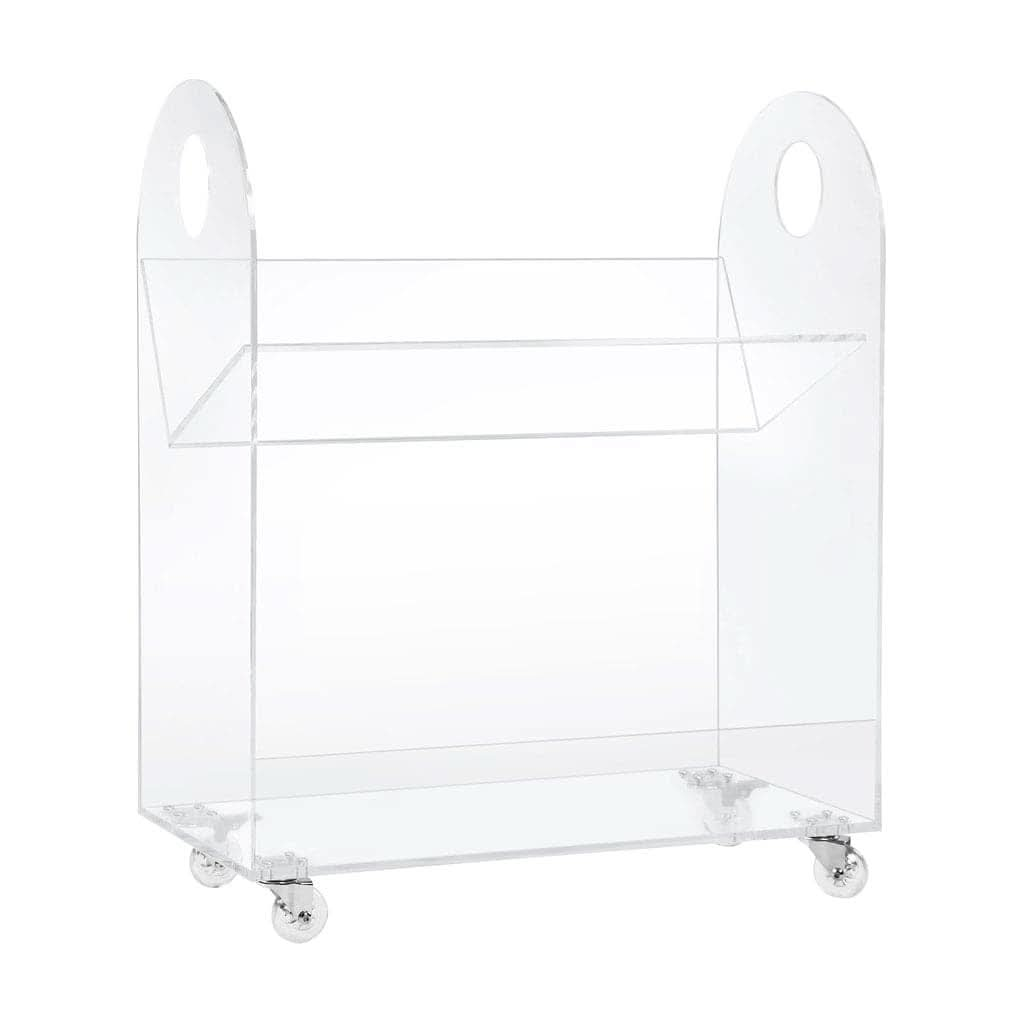 Babyletto Presto Acrylic Bookcase and Cart in Acrylic - In Store Pickup Only, ANB BABY