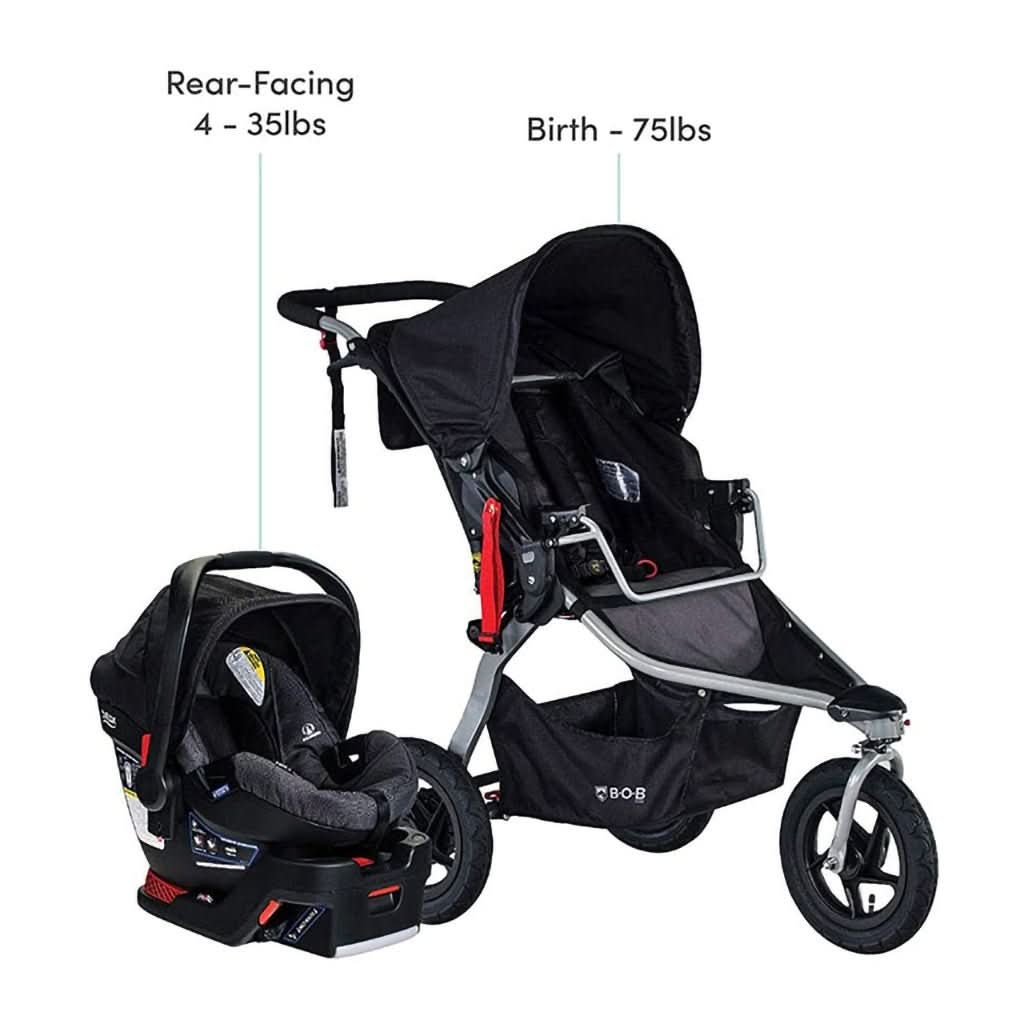 BOB Gear Rambler Jogging Stroller + Travel System with B - Safe 35 Infant Car Seat, ANB BABY