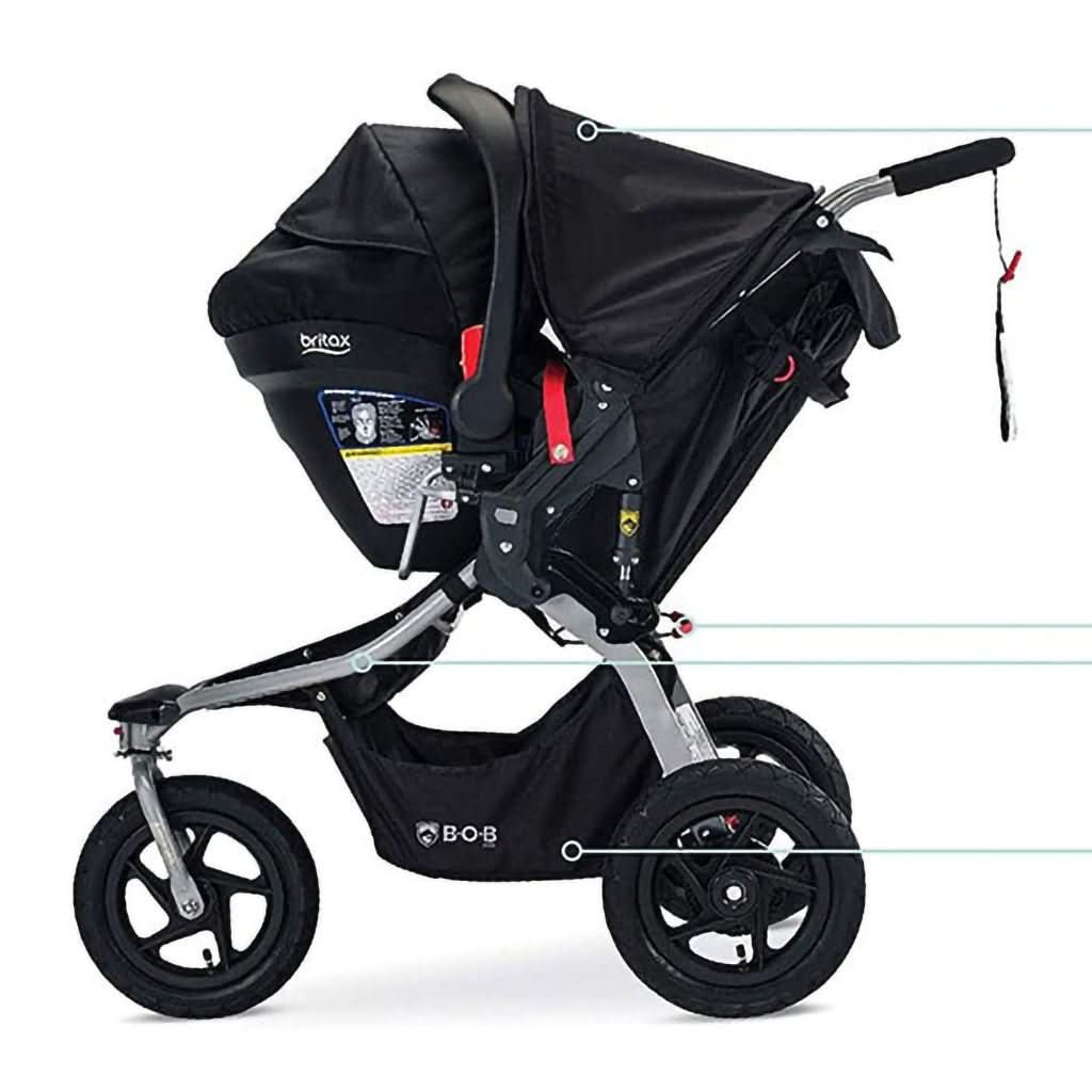 BOB Gear Rambler Jogging Stroller + Travel System with B - Safe 35 Infant Car Seat, ANB BABY