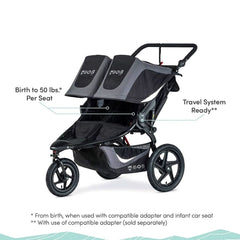 BOB Gear Revolution Flex 3.0 Duallie Double Jogging Stroller, ANB BABY