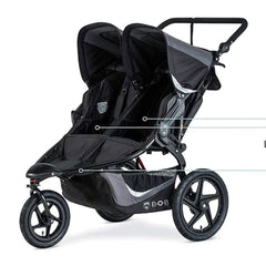 BOB Gear Revolution Flex 3.0 Duallie Double Jogging Stroller, ANB BABY