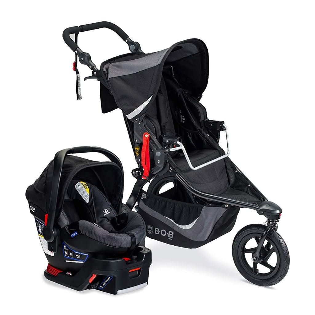 BOB Gear Revolution Flex 3.0 Jogging Stroller + Travel System with B - Safe 35 Infant Car Seat, ANB BABY